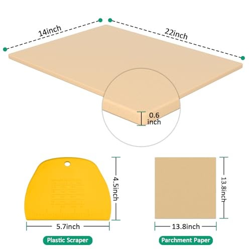 XccMe Extra Large Pizza Stone 22" x 14",Rectangular Pizza Grilling/Baking Stone 22 Inch,Industrial Commercial Home Oven Stone,Ideal for Grilling Baking Several Pizzas Bread - Image 2