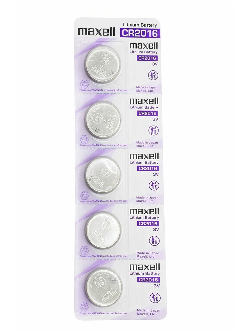 Maxell Cr2016  Cell Button Lithium Cr-2016 - Image 1
