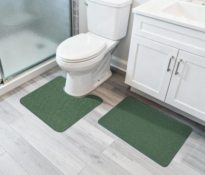 Ultra Thin Bathroom Rug Set: Quick Dry Non-Slip Purple Bathroom Rugs for Bathroom Decor - Image 5