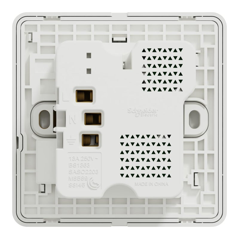 Schneider Electric AvatarOn 1 Gang Switched Socket with USB A+C - Image 4