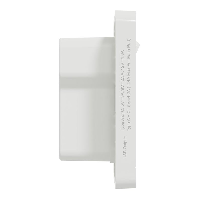 Schneider Electric AvatarOn 1 Gang Switched Socket with USB A+C - Image 5