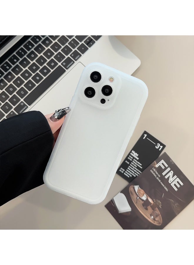 NIBEMINENT Stairway Cameras Protective TPU Case Cover For iPhone 15 Plus, Radiant Whiteness