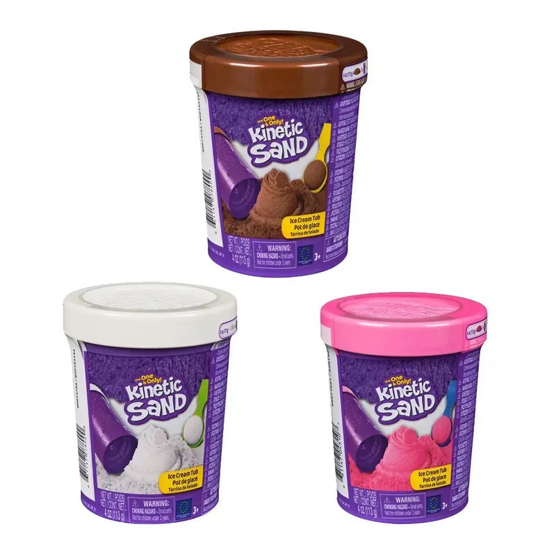 Kinetic Sand Ice Cream Tub (113 g, Assorted) - Image 1