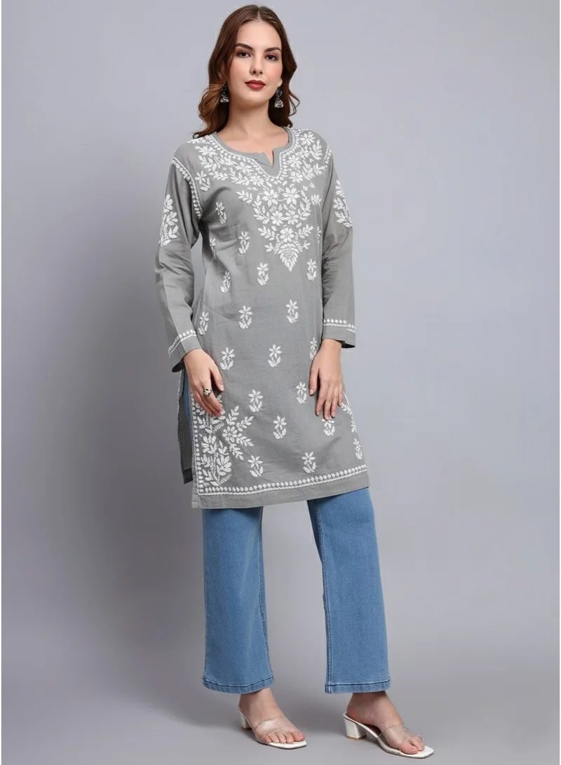 الايا كرتي نسائي مطرز يدوياً شكنكاري من القطن - AL3685