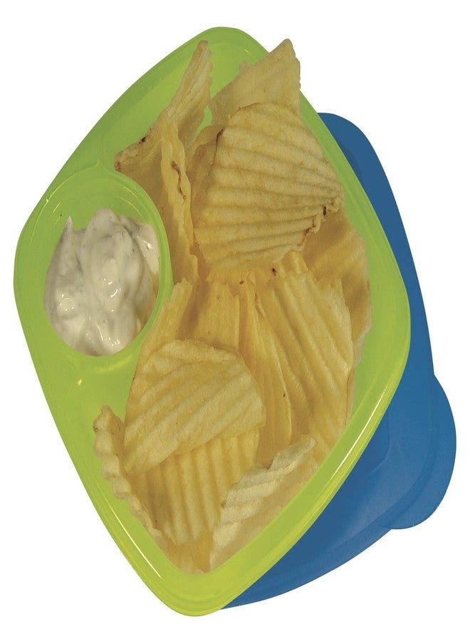 COMPAC HOME Take A Dip 2 the Side Food Container Keeps Dips, Fruit, Chips, Sandwiches, & More Separate & Ready for Lunch, Two Pack - Image 5