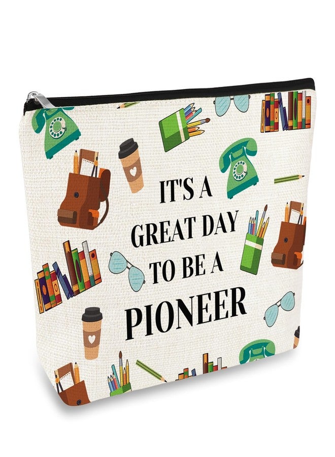 Mikela Pioneer Gifts Makeup Bag JW Gift Birthday Christmas Graduation Gifts for Pioneer Sister Daughter Niece Cosmetic Bag Zipper Toiletry Pouch - Image 1