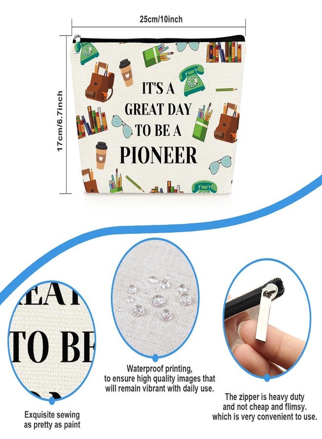 Mikela Pioneer Gifts Makeup Bag JW Gift Birthday Christmas Graduation Gifts for Pioneer Sister Daughter Niece Cosmetic Bag Zipper Toiletry Pouch - Image 2