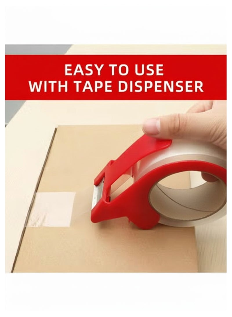 MOMENT Heavy Duty Transparent Packing Tape,3 Rolls with Refillable Dispenser,Industrial Grade Packaging Tape for Shipping Moving Sealing,2 inches x 50 Yards Per Roll - Image 4