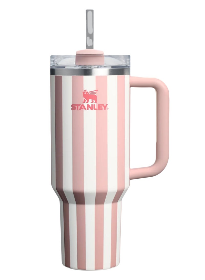 Stanley The Quencher H2.0 Flowstate™ Tumbler | 40 OZ Peach Whip Cabana Gloss  - Image 1