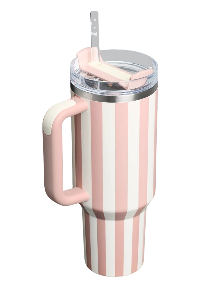 Stanley The Quencher H2.0 Flowstate™ Tumbler | 40 OZ Peach Whip Cabana Gloss  - Image 2