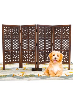 Wooden Twist Low Height Solid Wood Room Divider Separator Wooden Partition  - Image 2