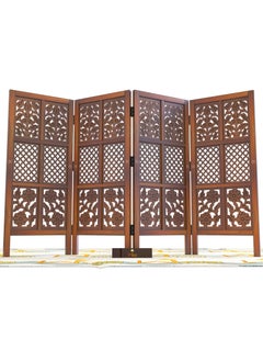 Wooden Twist Low Height Solid Wood Room Divider Separator Wooden Partition  - Image 4