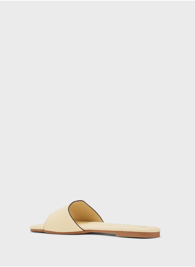 Ginger Scallop Design Flat Sandal  - Image 2