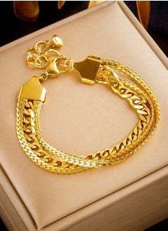 18k Gold Plated Stainless Steel Bracelet For Women