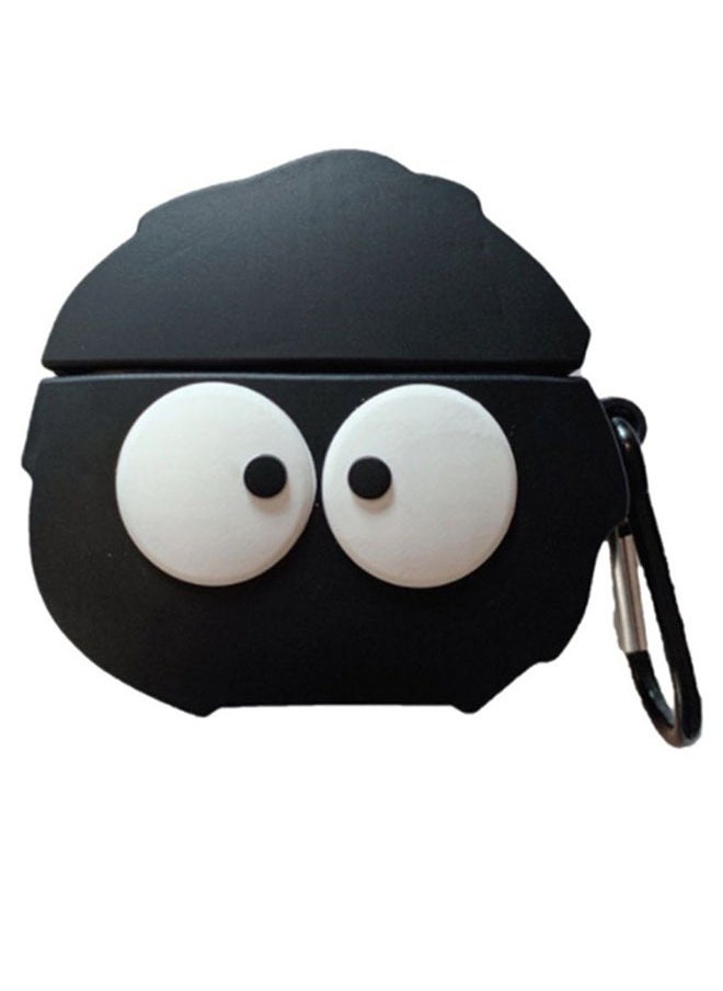 Generic Coal Ball Shape Bluetooth Headphone Protective Cover For Apple AirPods 3 Pro Black  - Image 2