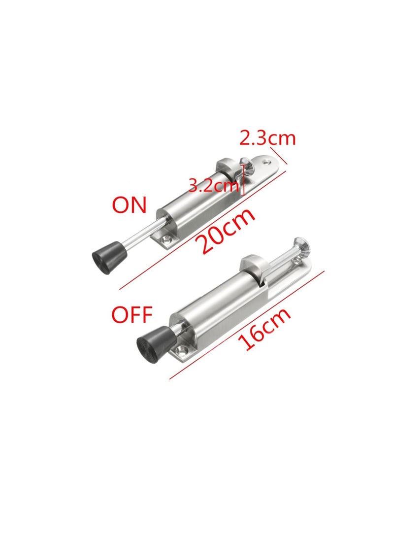 dingchi - Heavy Duty Door Stopper Zinc Alloy Soft Rubber Foot Spring Loaded Easily Step-On Door Stoppers Holder Stainless Steel Telescopic Door retainer(100pcs) - Image 1