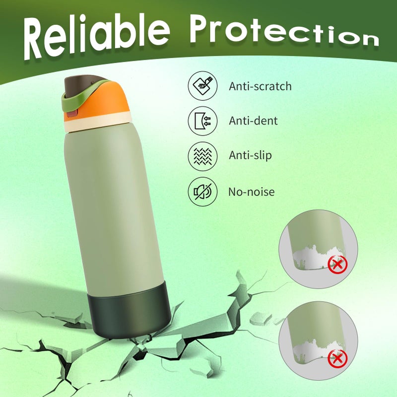 BKBY Chameleon Silicone Water Bottle Boot, Compatible with Owala 24oz 32oz 40oz, Gradient Matte Luster Cup Sleeve Bottom Cover for FreeSip, Twist, or Flip Stainless Steel Water Bottles - Image 3