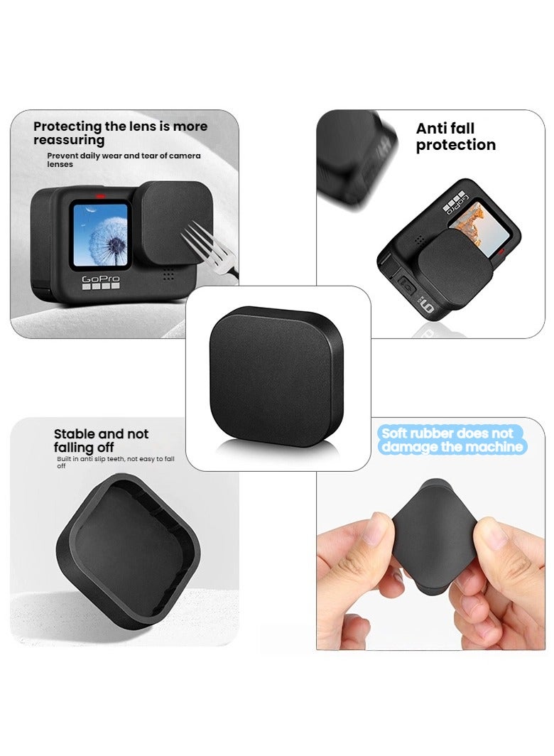 General For GoPro 12/11/10/9 Accessory Kit: Silicone Case + Battery Cover + 2 Sets of Tempered Film  - Image 4