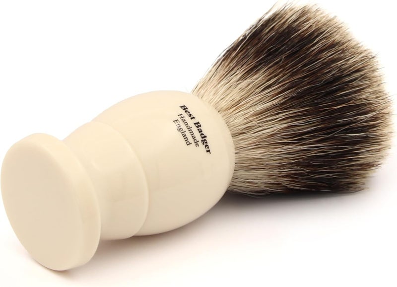 Edwin Jagger 1EJ877 Medium Best Badger Shaving Brush Imitation Ivory for use with Shaving Cream or Soap for Men - Image 5