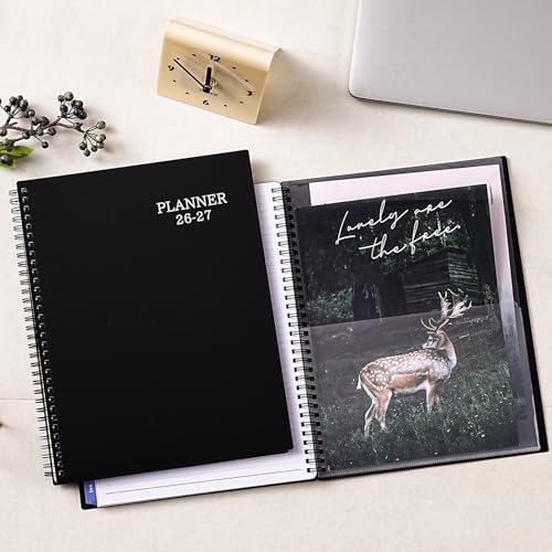 BooQool Planner 2026-2027 - Jul 2026 - Jun 2027, 9" x 11" Academic Planner, Weekly Monthly Planner 2026-2027, Twin-Wire Binding, Colorful Monthly Tabs, Enterprise - Image 2