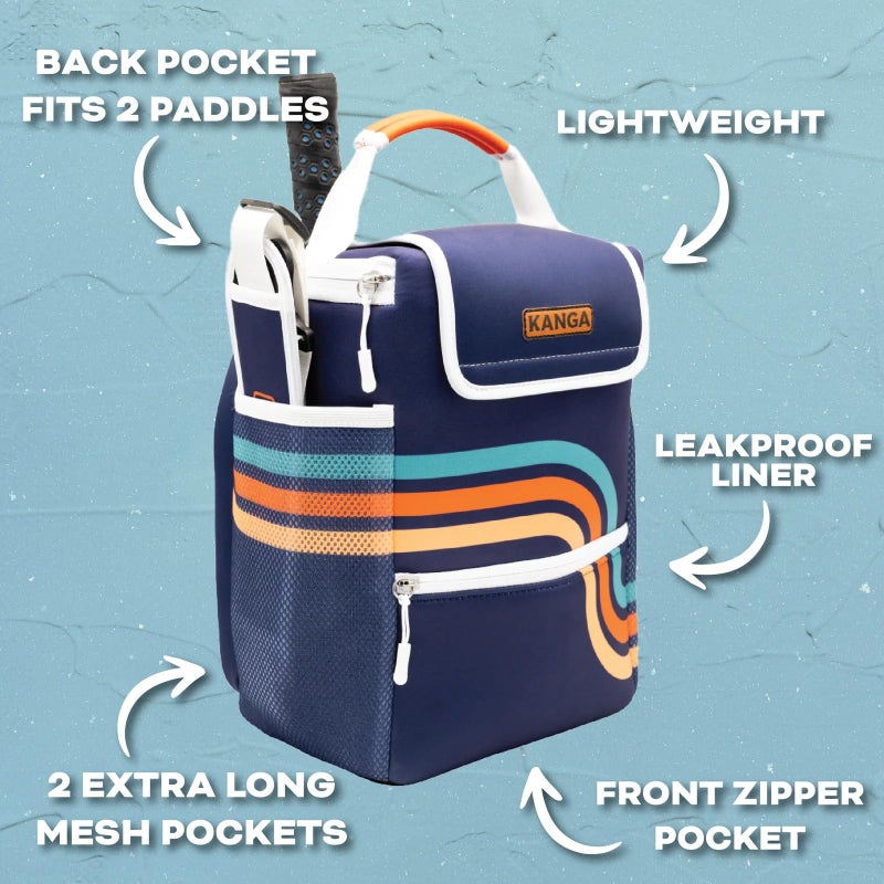 Kanga Pickleball Cooler Bag â€“ Insulated Drink & Gear Tote Holds 1â€“2 Paddles, 12-Pack Capacity, Leakproof Liner, Smart Storage for Pickleball Accessories, Men & Women Picklepall Tote Bag - Image 3