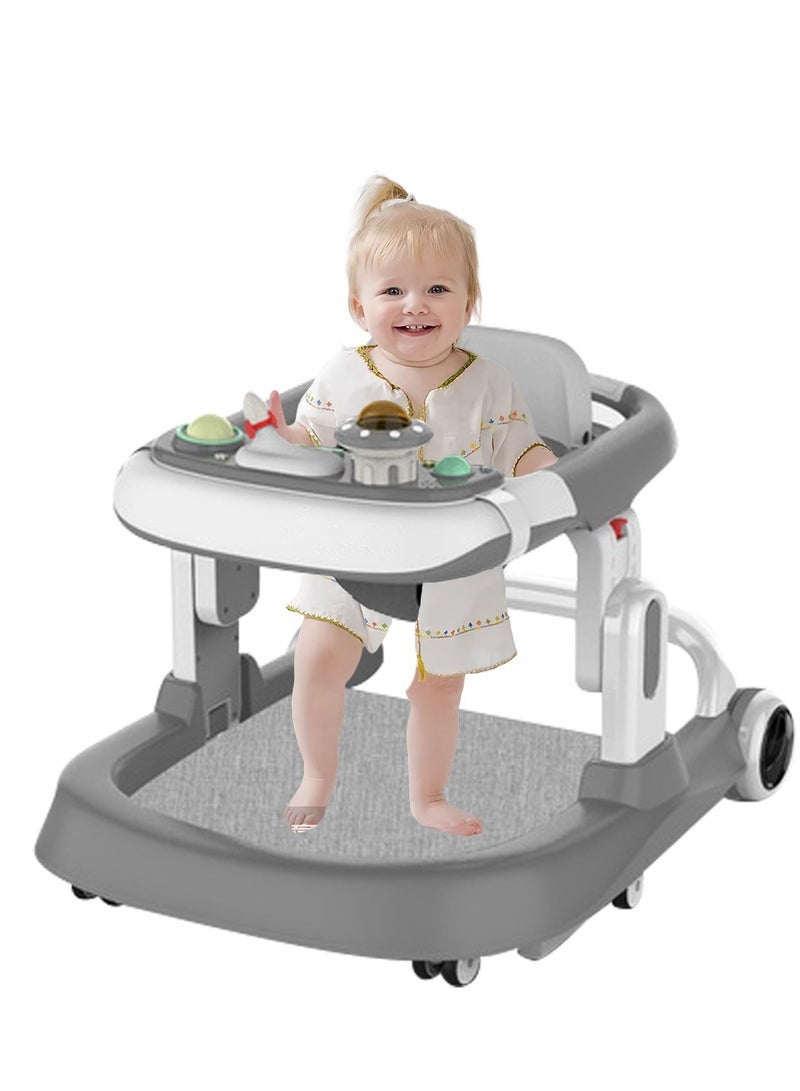 ما بيبي مشايات أطفال مضادة على شكل O مع سرعة وتروس قابلة للتعديل ، مشاية للطفل مع فرامل أمان أوتوماتيكية - Image 1