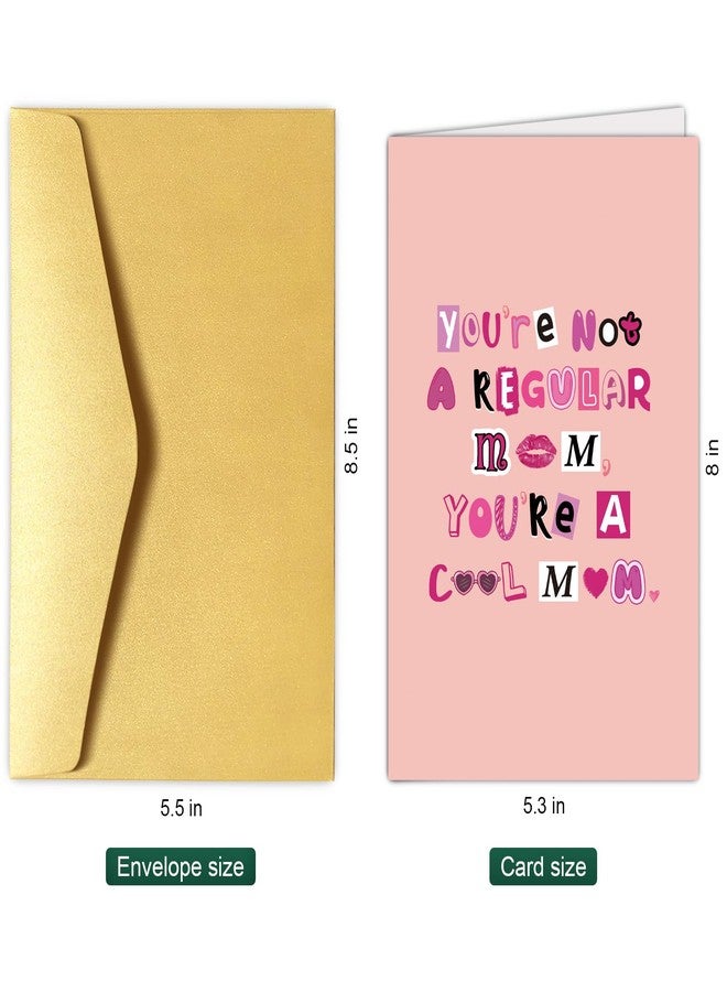 Chenive Funny Mother's Day Card, Humorous Mother's Day Card for Mom Sister Friend, Mother's Day Card Gifts for Her, Not A Regular Mom You're A Cool Mom - Image 2