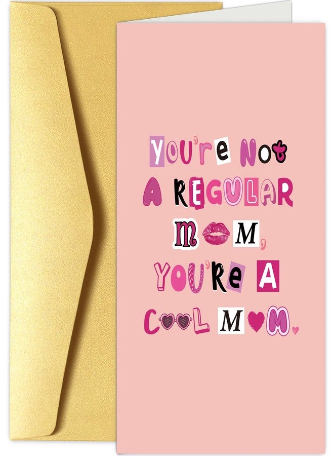 Chenive Funny Mother's Day Card, Humorous Mother's Day Card for Mom Sister Friend, Mother's Day Card Gifts for Her, Not A Regular Mom You're A Cool Mom - Image 1