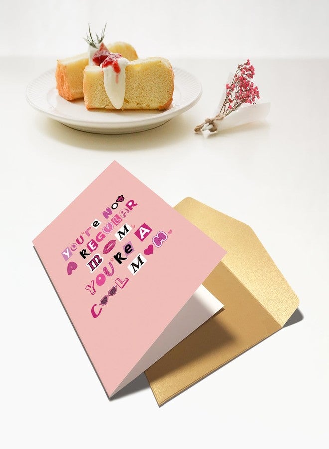 Chenive Funny Mother's Day Card, Humorous Mother's Day Card for Mom Sister Friend, Mother's Day Card Gifts for Her, Not A Regular Mom You're A Cool Mom - Image 5