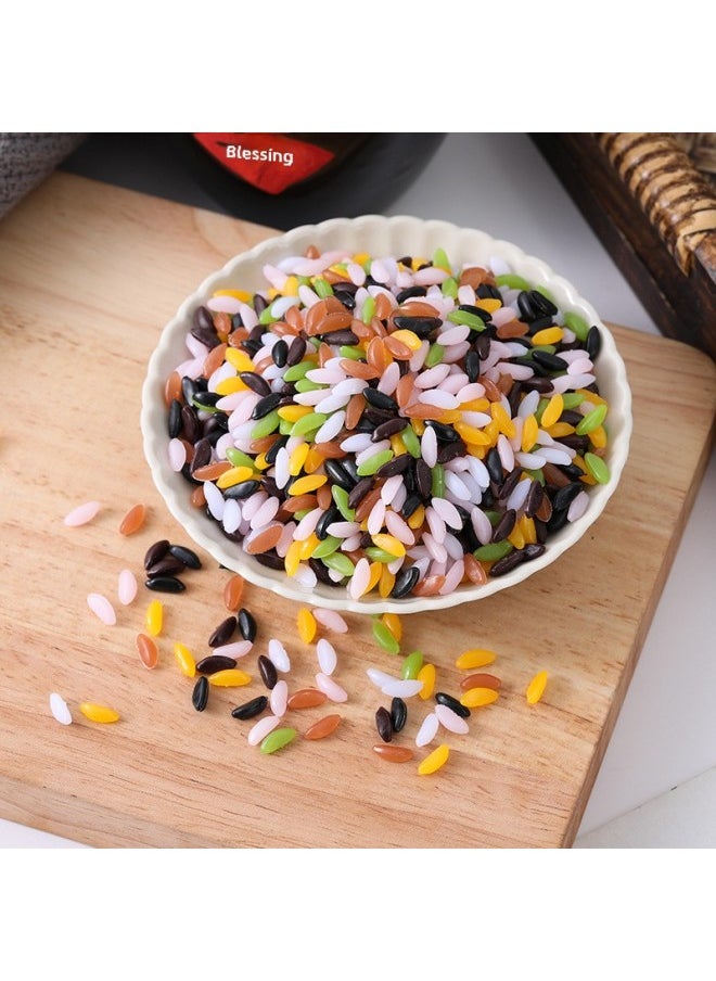 Simulation Daily Nut Model Eight Treasure Porridge Colorful Rice Grain Raisins Decorative Food Play Props-Color:Colorful Rice Mix-Specifications:Buy By Pound  - Image 1