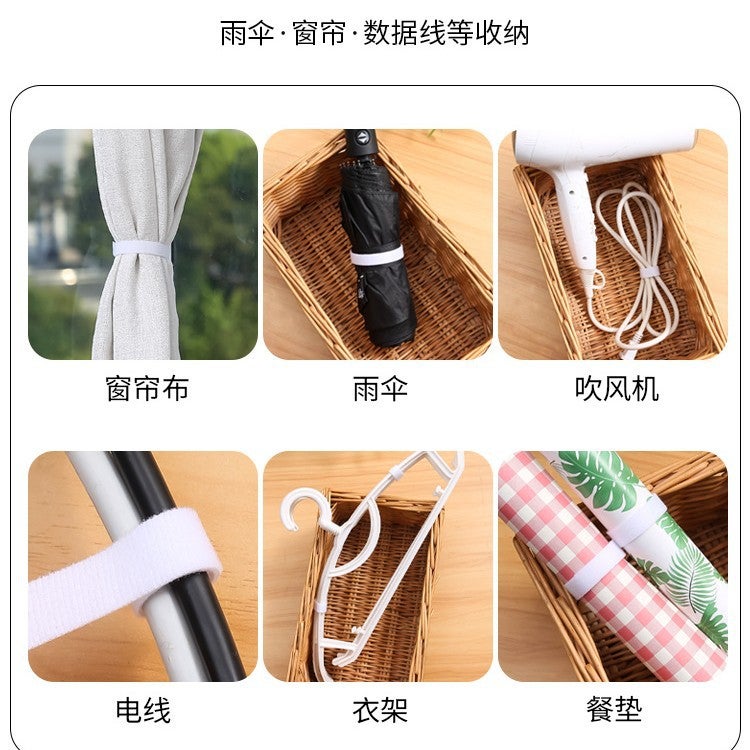 Data Cable Storage Artifact Velcro Tie Cable Organizer Computer Cable Tie Desktop Wire Routing Fixed Strap - Image 5