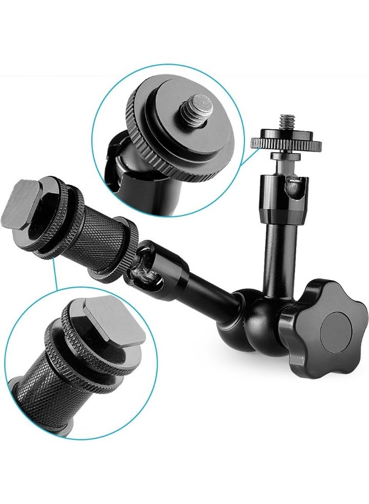 ذراع سحري مفصلي بقوة الاحتكاك قابل للتعديل لجهاز كاميرا DSLR / شاشة LCD / DV / أضواء LED / ضوء فلاش (7 بوصة) - Image 5