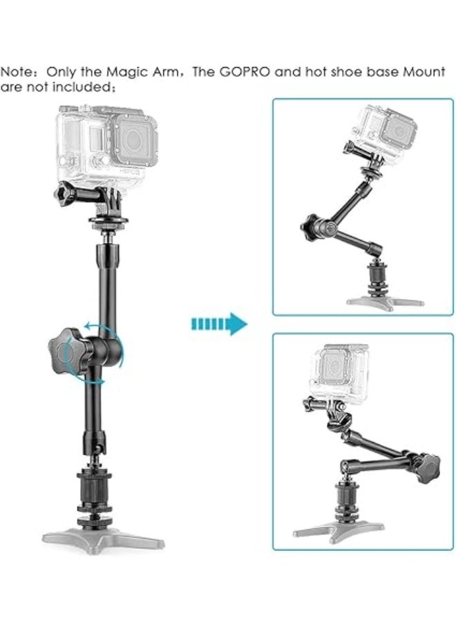ذراع سحري مفصلي بقوة الاحتكاك قابل للتعديل لجهاز كاميرا DSLR / شاشة LCD / DV / أضواء LED / ضوء فلاش (7 بوصة) - Image 3