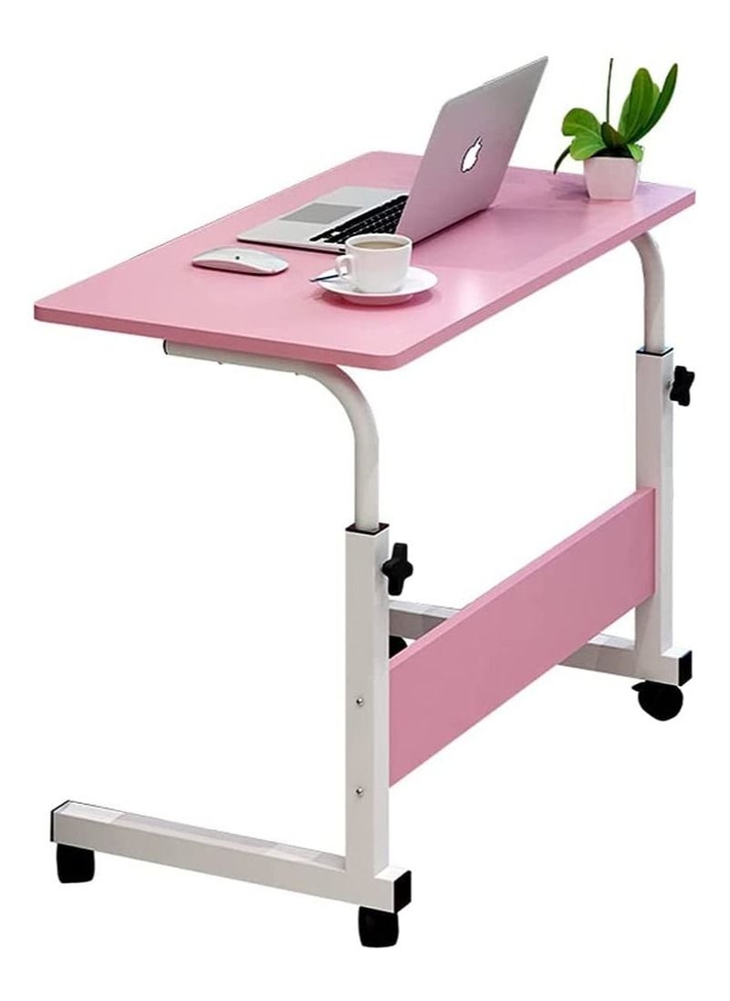Generic - Adjustable Height Beside Computer Desk Cart Stand with Lockable Wheel Storage - Image 1