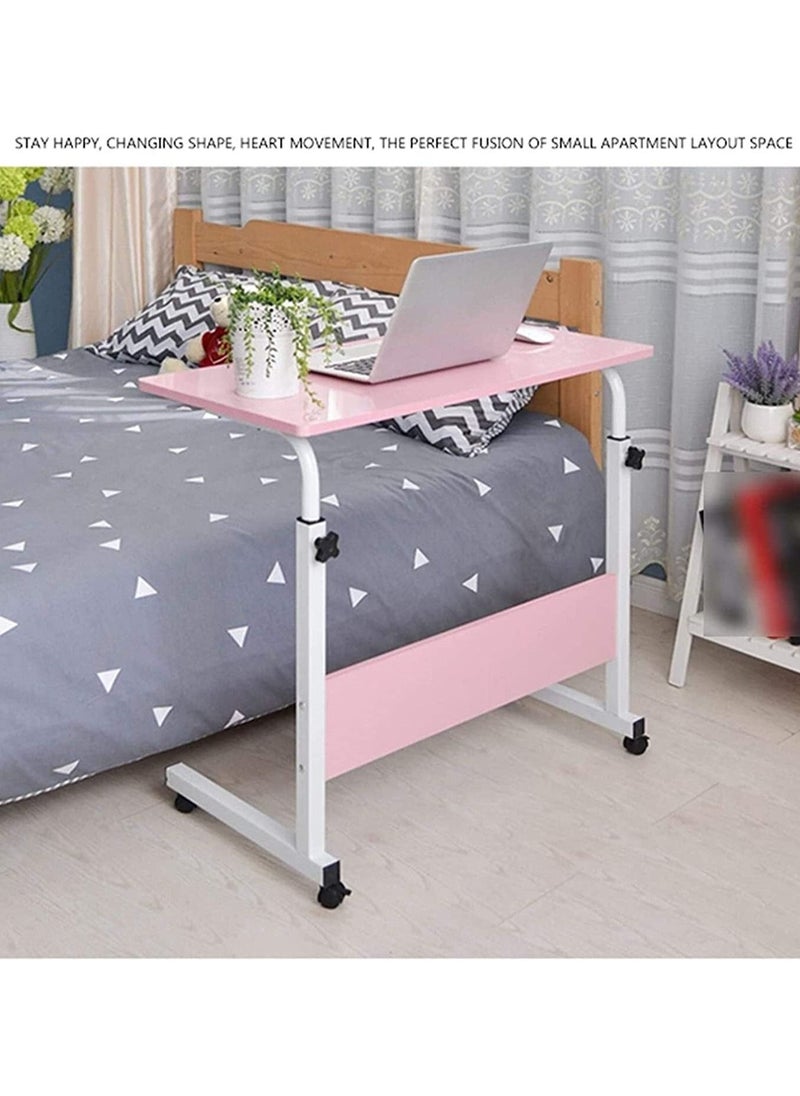 Generic - Adjustable Height Beside Computer Desk Cart Stand with Lockable Wheel Storage - Image 1
