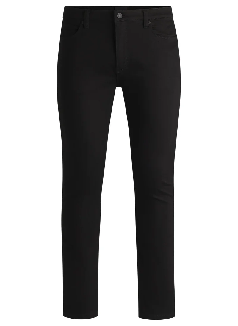 HUGO Extra-slim-fit jeans in ultra-black stretch denim