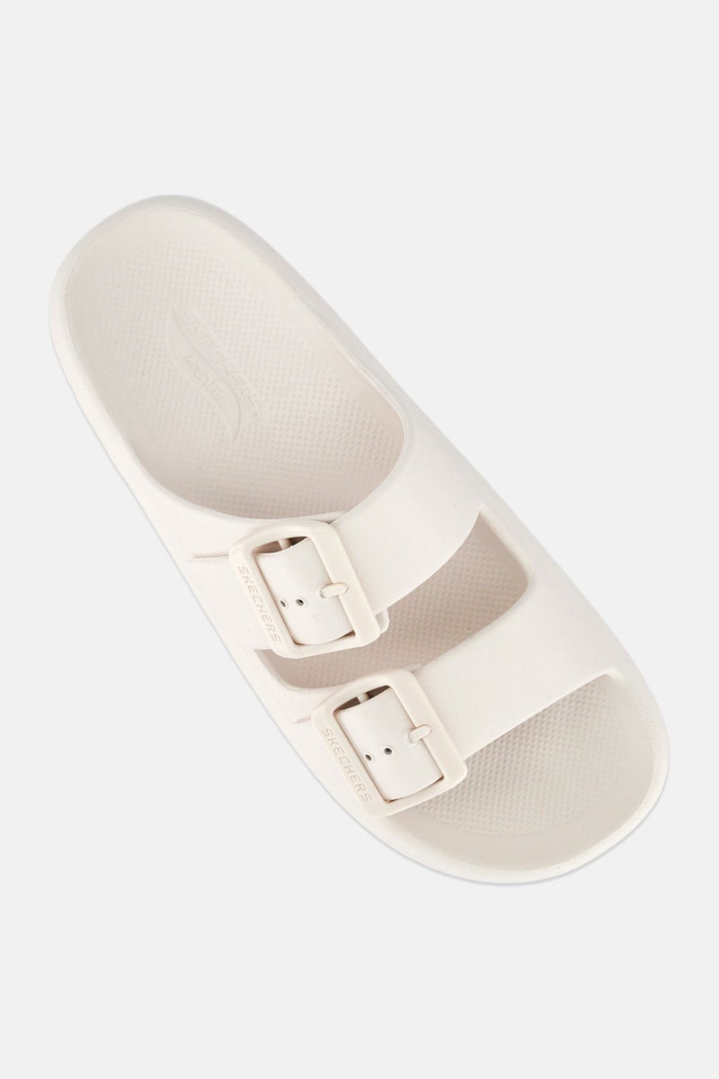 SKECHERS Men Arch Fit Horizonl-Heatwave Slip On Slides, White - Image 4