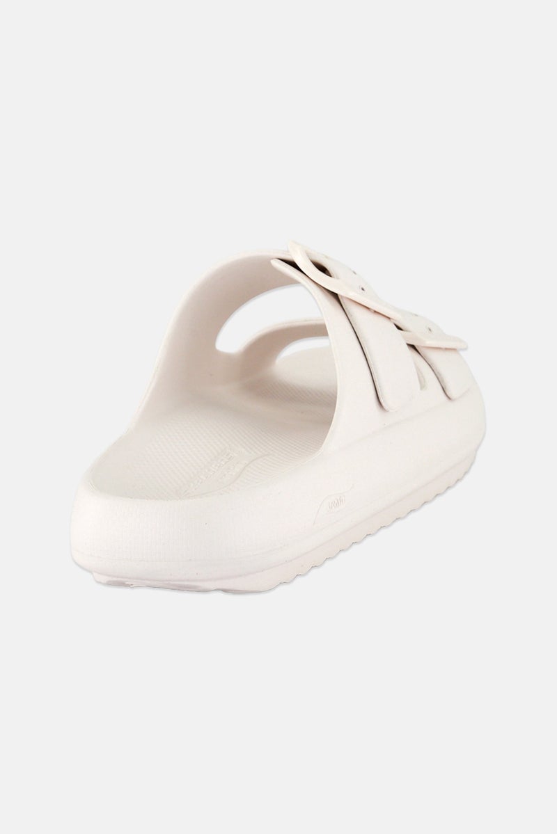 SKECHERS Men Arch Fit Horizonl-Heatwave Slip On Slides, White - Image 3
