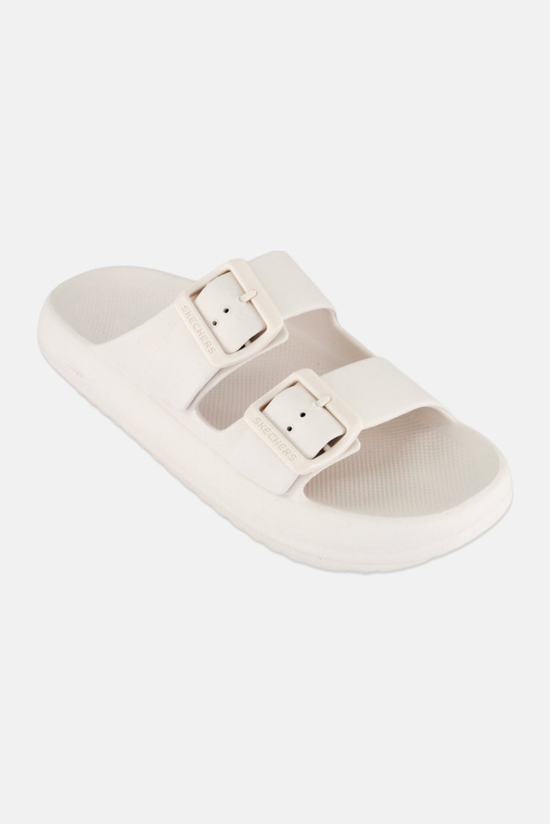 SKECHERS Men Arch Fit Horizonl-Heatwave Slip On Slides, White - Image 1