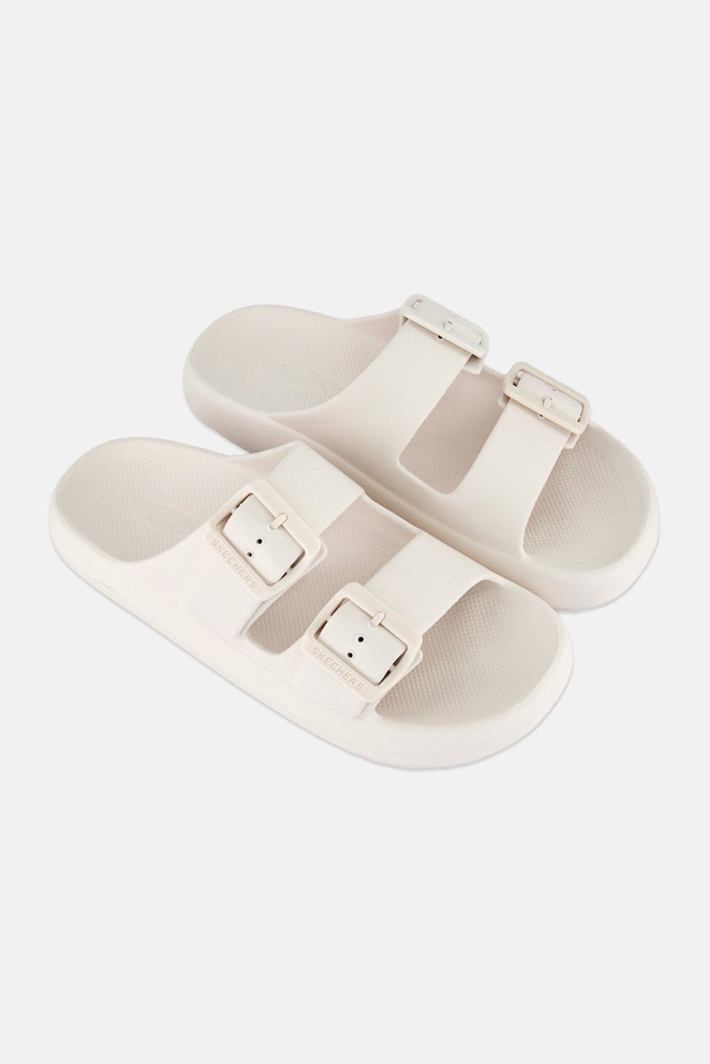 SKECHERS Men Arch Fit Horizonl-Heatwave Slip On Slides, White - Image 2