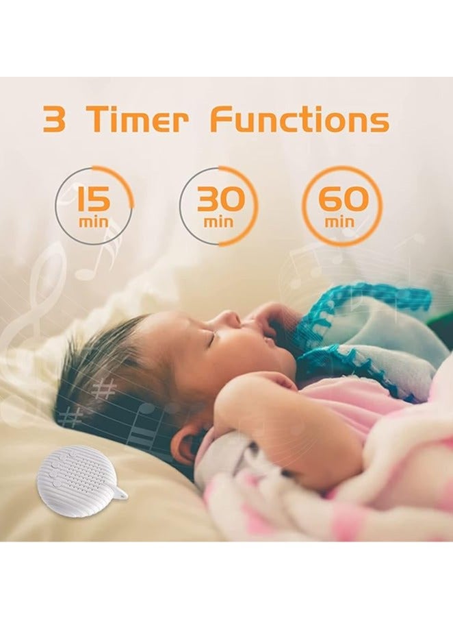 General White Noise Machine, 10 Soothing Nature Sounds Therapy Portable Sleep Sound Machine, Mini Sound Machine for Baby Kids Adults, USB Rechargeable Baby Sleep Machine with 3 Timer Memory Functions  - Image 3