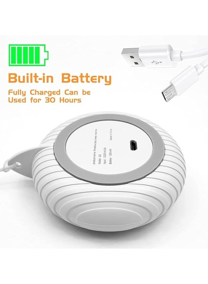 General White Noise Machine, 10 Soothing Nature Sounds Therapy Portable Sleep Sound Machine, Mini Sound Machine for Baby Kids Adults, USB Rechargeable Baby Sleep Machine with 3 Timer Memory Functions  - Image 4
