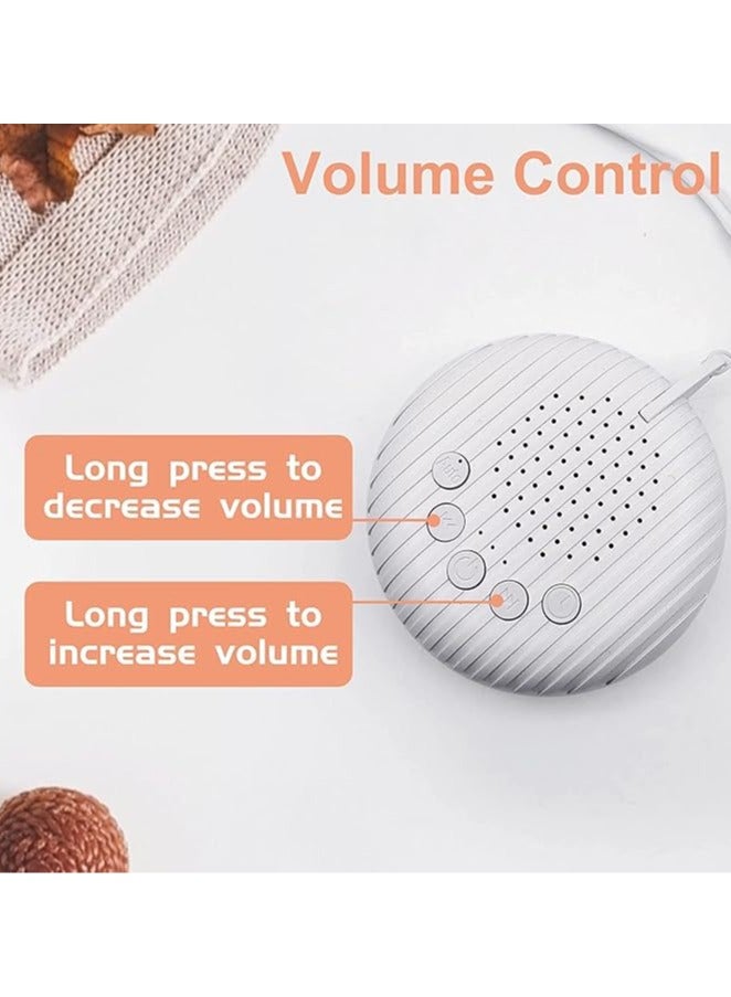 General White Noise Machine, 10 Soothing Nature Sounds Therapy Portable Sleep Sound Machine, Mini Sound Machine for Baby Kids Adults, USB Rechargeable Baby Sleep Machine with 3 Timer Memory Functions  - Image 5