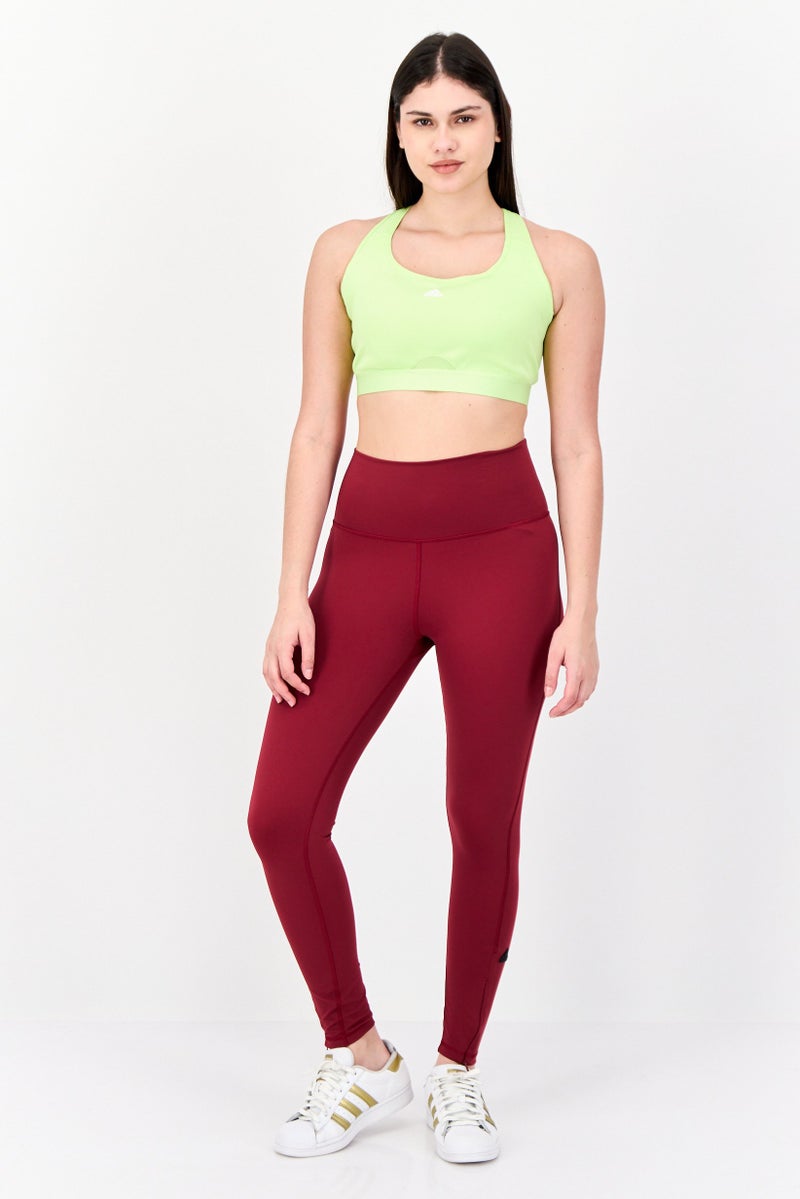 Adidas Women Sportswear Fit Training Tights, Maroon - Image 4