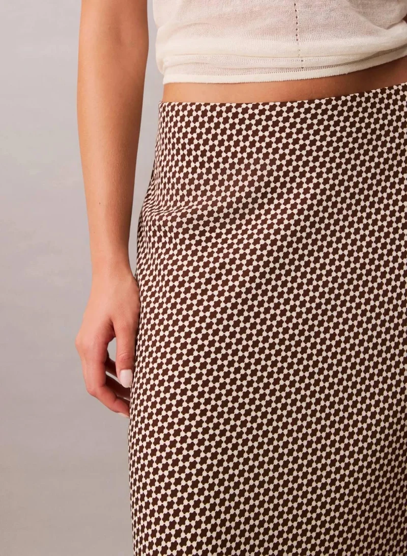 Calvin Klein Rocky Road Printed Midi Slip Skirt for Women | Best Price UAE