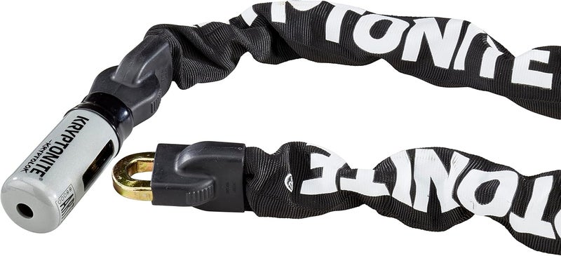 Kryptonite Kryptolok 915 Bike Chain Lock, 5 Feet Long Heavy Duty Anti-Theft Sold Secure Gold Bicycle Chain Lock with Keys for Bike, Motorcycle, Scooter, Bicycle, Door, Gate, Fence - Image 3