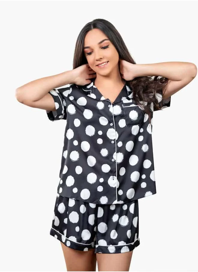 أدريا Ss Classic Short Pj Set For Female