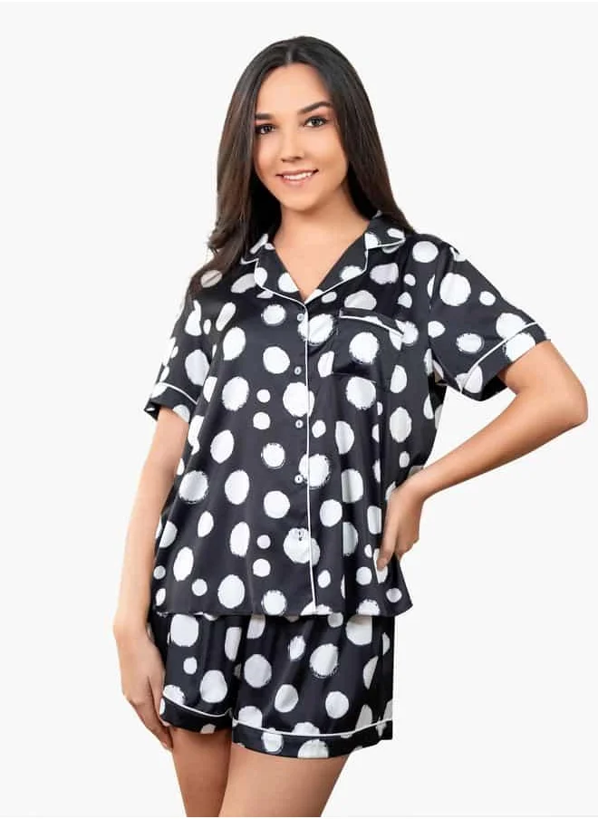 أدريا Ss Classic Short Pj Set For Female
