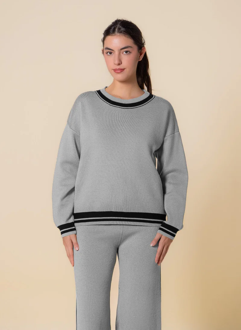 SHAPES KNITTED SWEATER SET