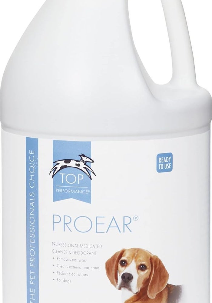 Top Performance ProEar Professional Medicated Ear Cleaner for Dogs - 1 Gallon - Image 1